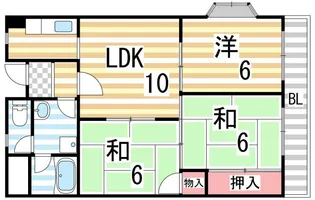 ハピネス39【506号室】の間取り