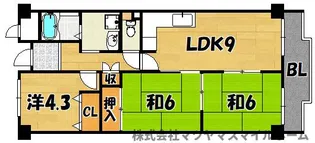 サンマンション楠公【304号室】の間取り