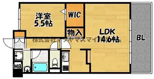 ゲートレジデンス鶴見緑地【307号室】の間取り