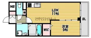 VITA荒本【602号室】の間取り