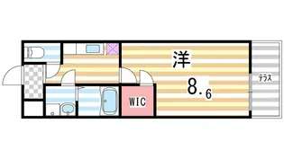 フジパレスフジマサ【107号室】の間取り