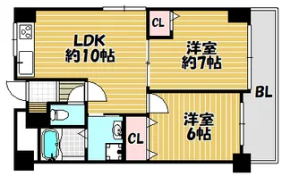 リビングアメニティK&T【403号室】の間取り