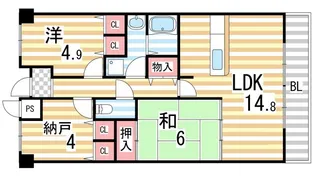エスペーロアヴェニュー【304号室】の間取り
