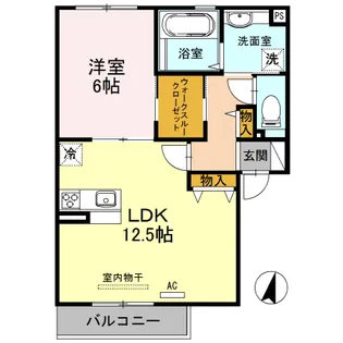 ラフィーネ徳庵【2階】の間取り