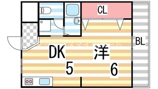 マンションヨコタ2号館【416号室】の間取り