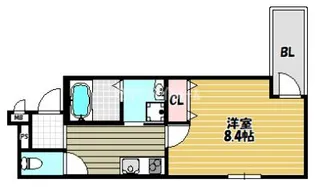 フジパレス住道2番館【3階】の間取り