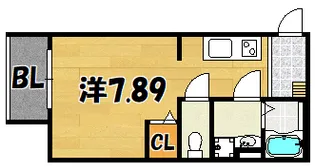 ASSO鴻池【303号室】の間取り