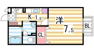 グランシャリオ【103号室】の間取り