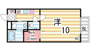 アネックス【107号室】の間取り