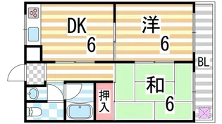 マンションオーク【306号室】の間取り