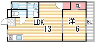 ジュエル壱番館【102号室】の間取り