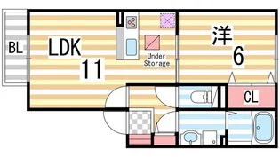 グラッツィエ【201号室】の間取り