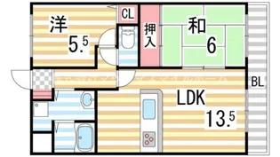 ベルヴェデール大東【403号室】の間取り