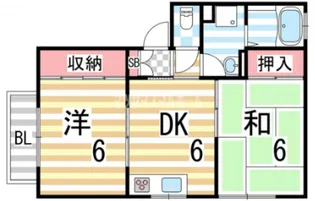 ライフコム寺川【202号室】の間取り