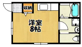 BMハイツ【201号室】の間取り