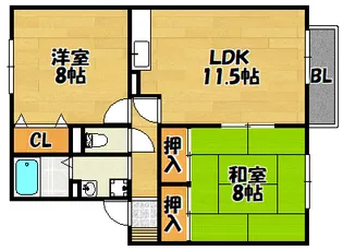 パル【102号室】の間取り