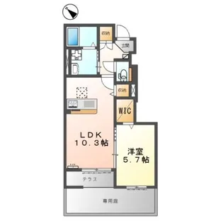 フィラーレ藤【1階】の間取り