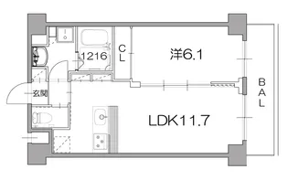 レグルス【4階】の間取り