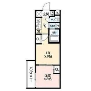 EsTRUTHKYOTOⅡ【1階】の間取り