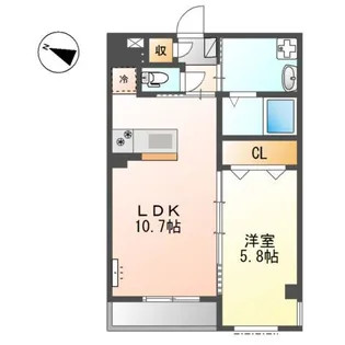 大塚ガーデンプレイス【2階】の間取り