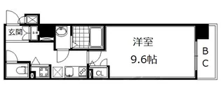 プレサンス京都四条大宮【5階】の間取り