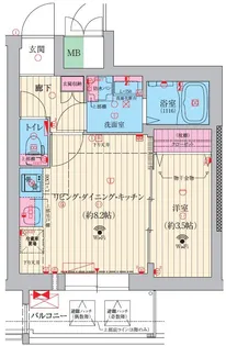 ファーストフィオーレ京都コーヴォの間取り