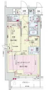 プレサンス京都四条烏丸響の間取り