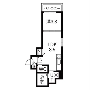 FaseciaOrcus【2階】の間取り