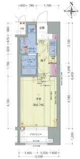プレサンスNEO京都烏丸【2階】の間取り