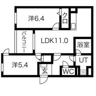 アメニティーノース【3階】の間取り