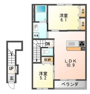 ラフォーレ山科【2階】の間取り