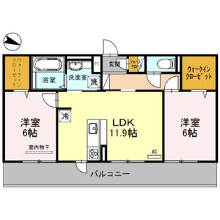 シャルマンコートドゥ【3階】の間取り