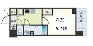ベラジオレガシー葛野大路八条【11階】の間取り