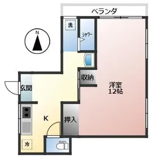 アサヒベース【305号室】の間取り
