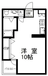 シングルパラード24【3階】の間取り