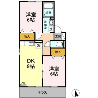 ディアコート3【103号室】の間取り