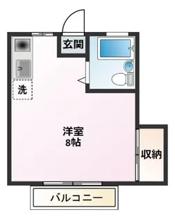 メゾンエクセル甲府【2-D号室】の間取り