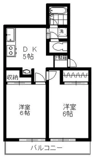 メゾン大里【103号室】の間取り