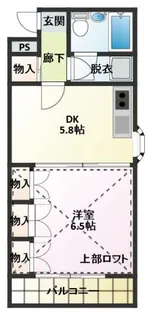 グリーンボックス20【2-A号室】の間取り