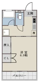 ナカザワハイムB【105号室】の間取り