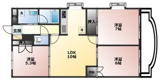 ダイヤモンドハイツ【106号室】の間取り