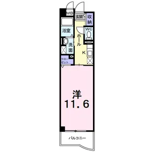 エクセレント甲府【308号室】の間取り