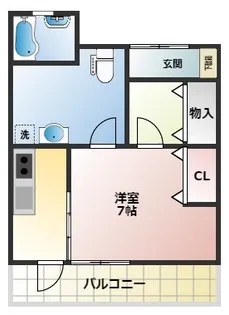 フレーズ向山【101号室】の間取り
