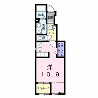 フランカルム【105号室】の間取り