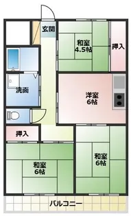 イーストヤマナシ【503号室】の間取り