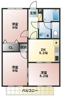 ピュアファースト【201号室】の間取り