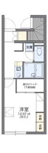 レオパレス朝気【101号室】の間取り