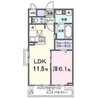 ボナミ B【1階】の間取り