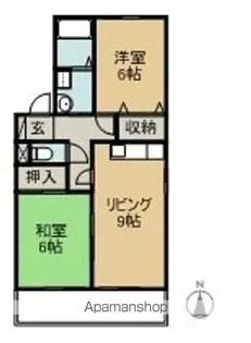 セジュールMM【201号室】の間取り