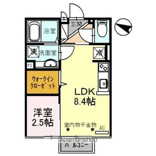 ヴィ・ラフィネ【2階】の間取り
